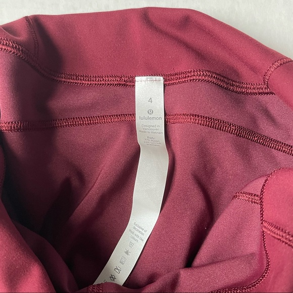 Lululemon Leggings - Maroon - Picture 5 of 6